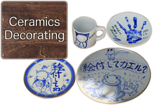 Try your hand at decorating ceramics.