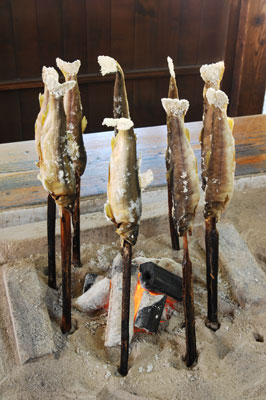 川魚の炭火焼き